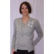 Gilet Baci & Abbracci Listera gris