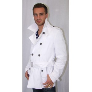 Exibit Trench Coat IMD512 Blanc