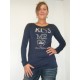 Baci & Abbracci T-Shirt 7762 Bleu